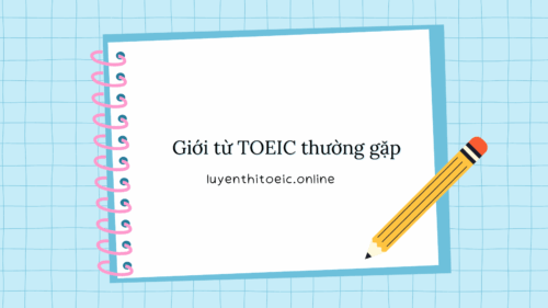 Giới từ TOEIC thường gặp