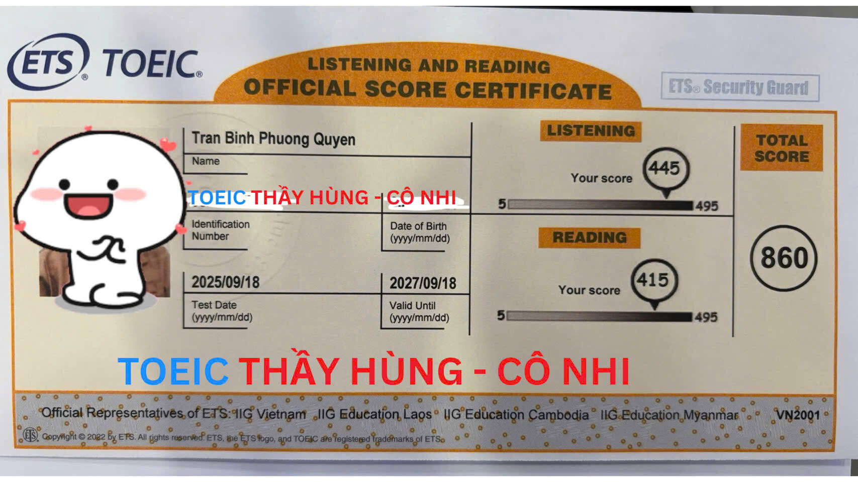 Phương Quyên 860 sau 3 tháng 1 Phương Quyên 860